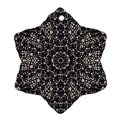 Modern Baroque Print Ornament (snowflake) by dflcprintsclothing