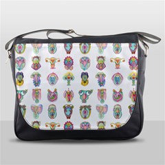 Female Reproductive System  Messenger Bag by ArtByAng