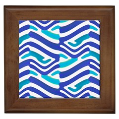 Colored Abstract Print1 Framed Tile