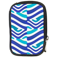 Colored Abstract Print1 Compact Camera Leather Case