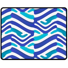 Colored Abstract Print1 Fleece Blanket (medium) 