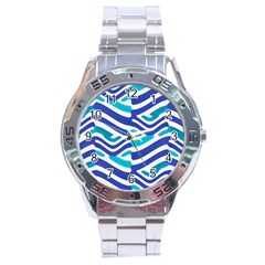 Colored Abstract Print1 Stainless Steel Analogue Watch