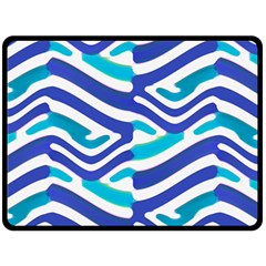 Colored Abstract Print1 Double Sided Fleece Blanket (large) 