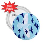 Illustrations Birds Flying 2.25  Buttons (100 pack)  Front