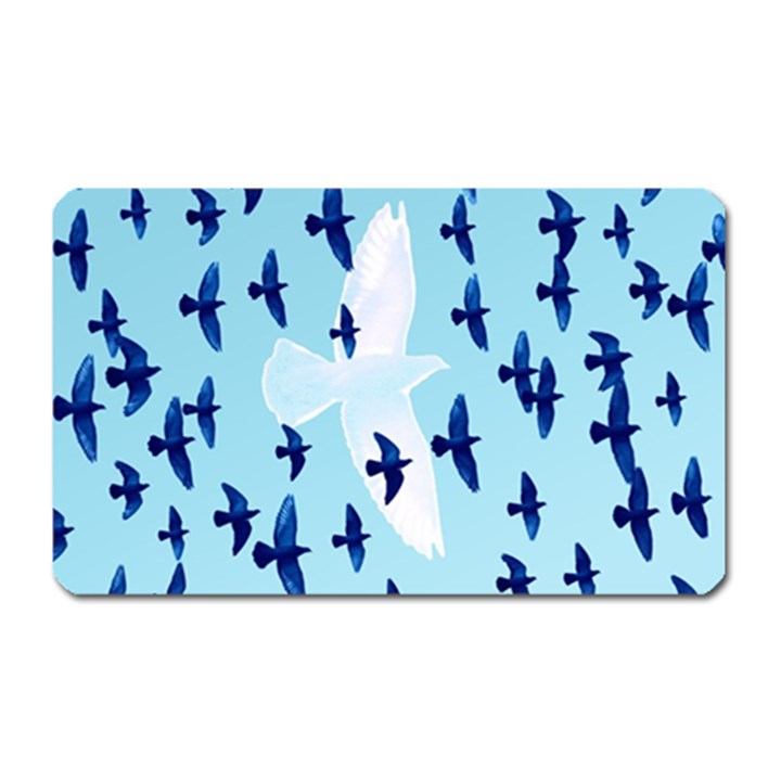 Illustrations Birds Flying Magnet (Rectangular)