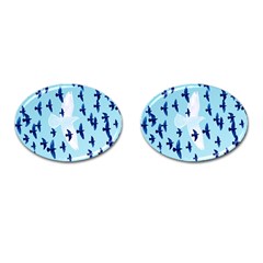 Illustrations Birds Flying Cufflinks (oval)