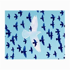 Illustrations Birds Flying Small Glasses Cloth (2 Sides) by HermanTelo