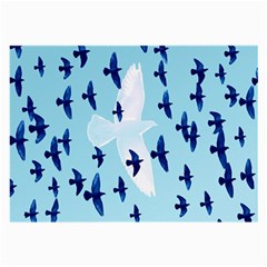 Illustrations Birds Flying Large Glasses Cloth by HermanTelo