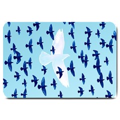 Illustrations Birds Flying Large Doormat 