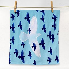 Illustrations Birds Flying Face Towel