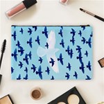 Illustrations Birds Flying Cosmetic Bag (Large) Back