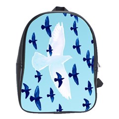 Illustrations Birds Flying School Bag (large)