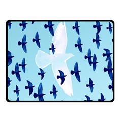 Illustrations Birds Flying Fleece Blanket (small)