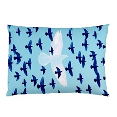 Illustrations Birds Flying Pillow Case (two Sides)