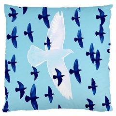 Illustrations Birds Flying Large Cushion Case (two Sides) by HermanTelo