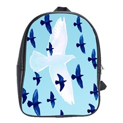 Illustrations Birds Flying School Bag (xl)