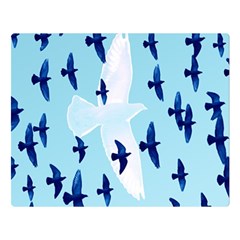 Illustrations Birds Flying Double Sided Flano Blanket (large) 