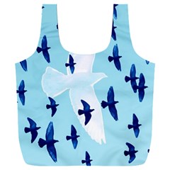 Illustrations Birds Flying Full Print Recycle Bag (xxxl)