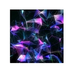 Abstract Atom Background Small Satin Scarf (square) by Mariart