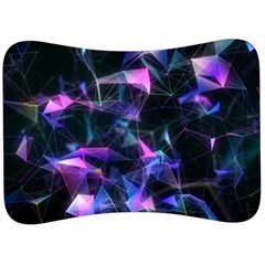 Abstract Atom Background Velour Seat Head Rest Cushion