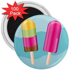 Ice Cream Parlour 3  Magnets (100 Pack) by HermanTelo