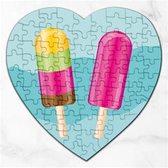 Ice Cream Parlour Jigsaw Puzzle (heart) by HermanTelo