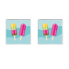 Ice Cream Parlour Cufflinks (square) by HermanTelo