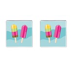 Ice Cream Parlour Cufflinks (Square) Front(Pair)