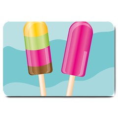 Ice Cream Parlour Large Doormat  by HermanTelo