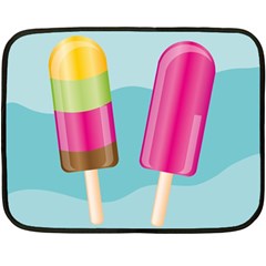 Ice Cream Parlour Fleece Blanket (mini) by HermanTelo