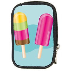 Ice Cream Parlour Compact Camera Leather Case by HermanTelo