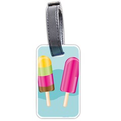 Ice Cream Parlour Luggage Tag (one Side) by HermanTelo