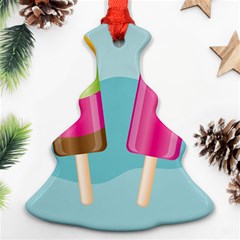 Ice Cream Parlour Christmas Tree Ornament (two Sides)