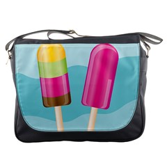 Ice Cream Parlour Messenger Bag by HermanTelo