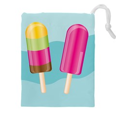 Ice Cream Parlour Drawstring Pouch (5xl) by HermanTelo