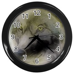 Wolf Evil Monster Wall Clock (black) by HermanTelo