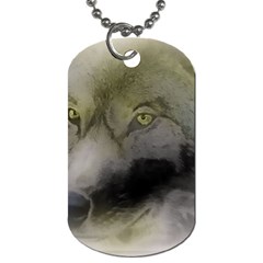 Wolf Evil Monster Dog Tag (one Side) by HermanTelo