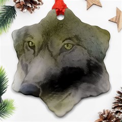 Wolf Evil Monster Snowflake Ornament (two Sides) by HermanTelo