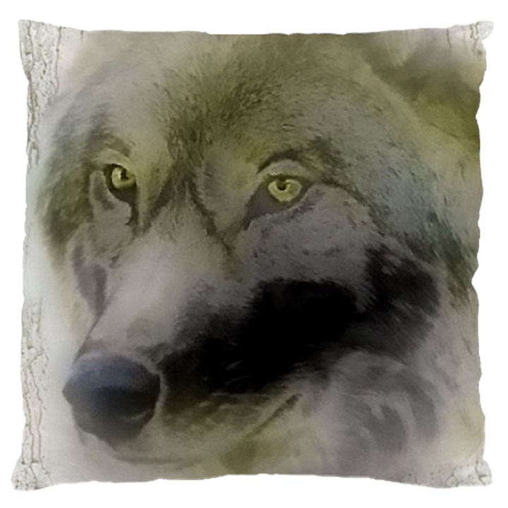 Wolf Evil Monster Large Cushion Case (One Side)