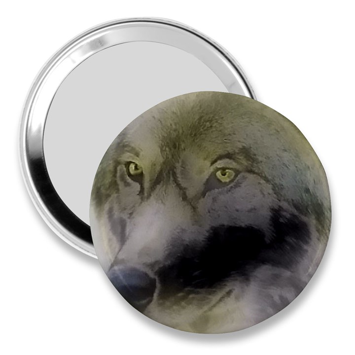 Wolf Evil Monster 3  Handbag Mirrors