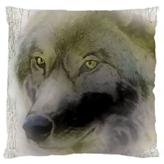 Wolf Evil Monster Standard Flano Cushion Case (one Side)