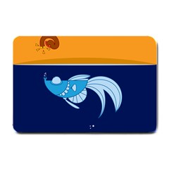 Fish Water Fisherman Small Doormat 