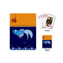 Fish Water Fisherman Playing Cards Single Design (Mini)