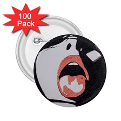 Wide Open And Ready - Kinky Girl Face In The Dark 2 25  Buttons (100 Pack)  by Casemiro