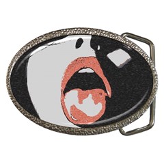 Wide Open And Ready - Kinky Girl Face In The Dark Belt Buckles by Casemiro