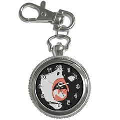 Wide Open And Ready - Kinky Girl Face In The Dark Key Chain Watches by Casemiro