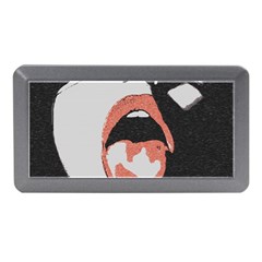 Wide Open And Ready - Kinky Girl Face In The Dark Memory Card Reader (mini) by Casemiro