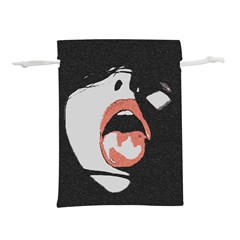 Wide Open And Ready - Kinky Girl Face In The Dark Lightweight Drawstring Pouch (s) by Casemiro