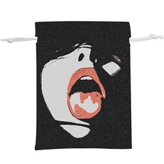 Wide Open And Ready - Kinky Girl Face In The Dark  Lightweight Drawstring Pouch (xl) by Casemiro