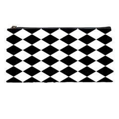 Black And White Rhombus Pencil Case by ElenaIndolfiStyle